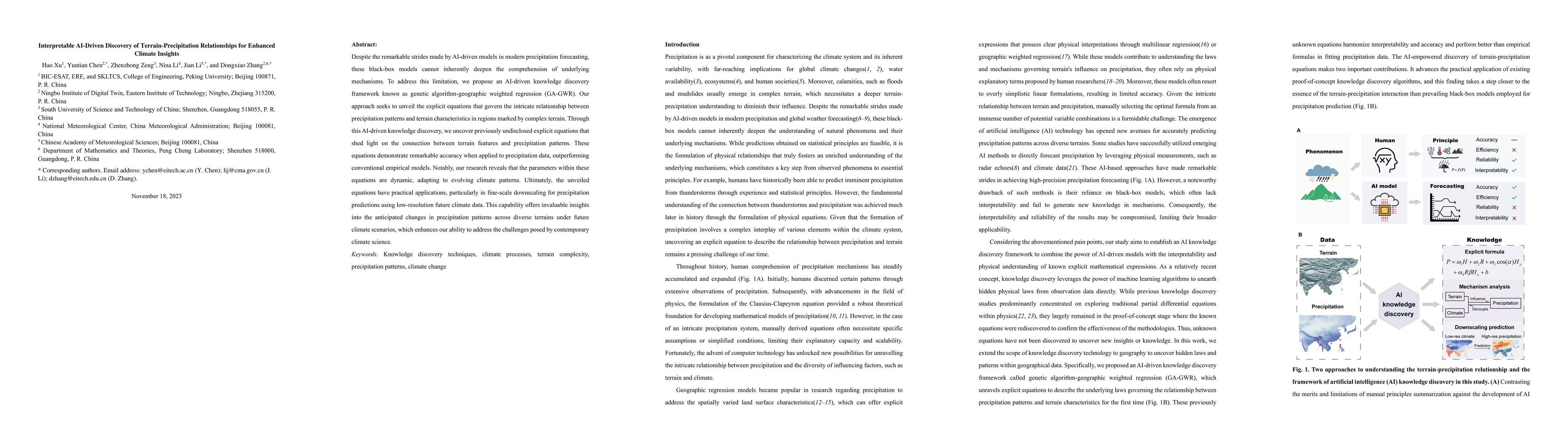 Thumbnail for Interpretable AI-Driven Discovery of Terrain-Precipitation Relationships
  for Enhanced Climate Insights