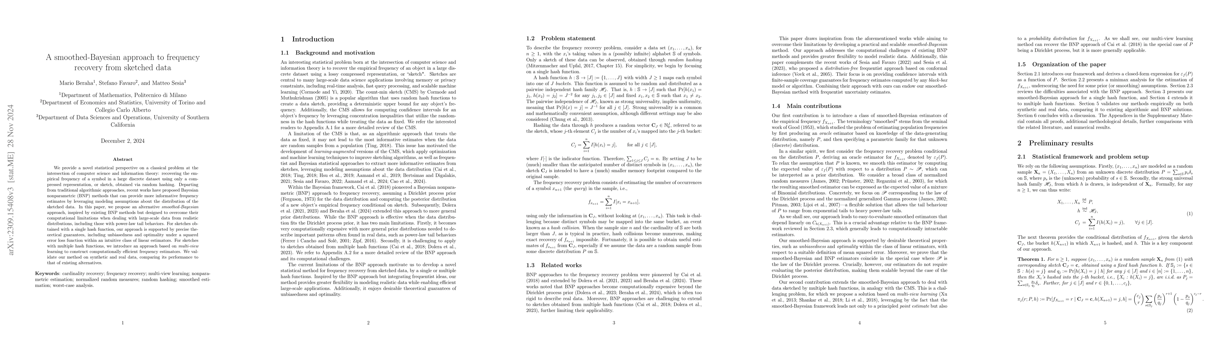 Thumbnail for A smoothed-Bayesian approach to frequency recovery from sketched data
