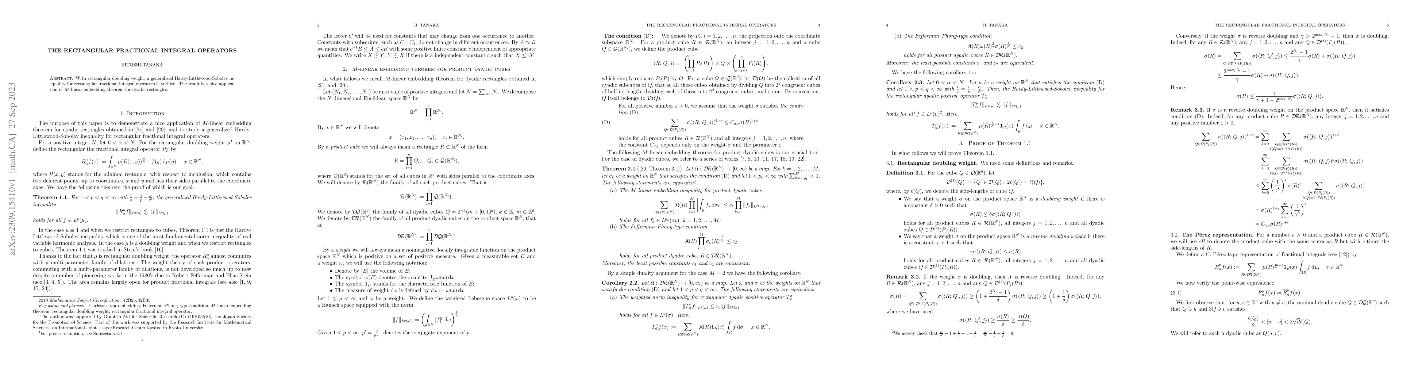 Thumbnail for The rectangular fractional integral operators