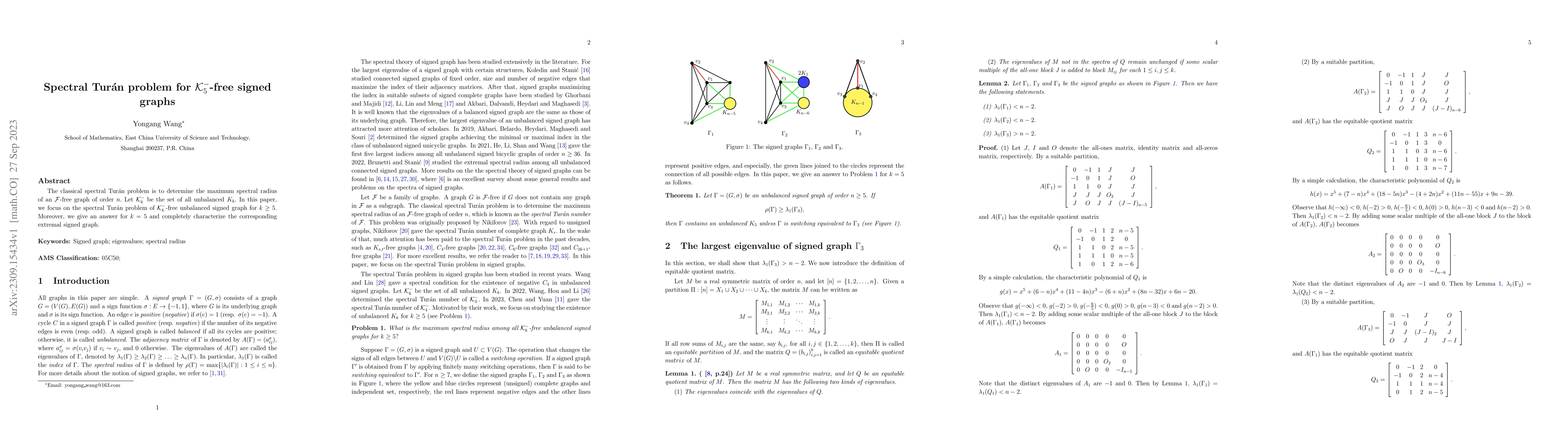 Thumbnail for Spectral Tur\'{a}n problem for $\mathcal{K}_5^{-}$-free signed graphs