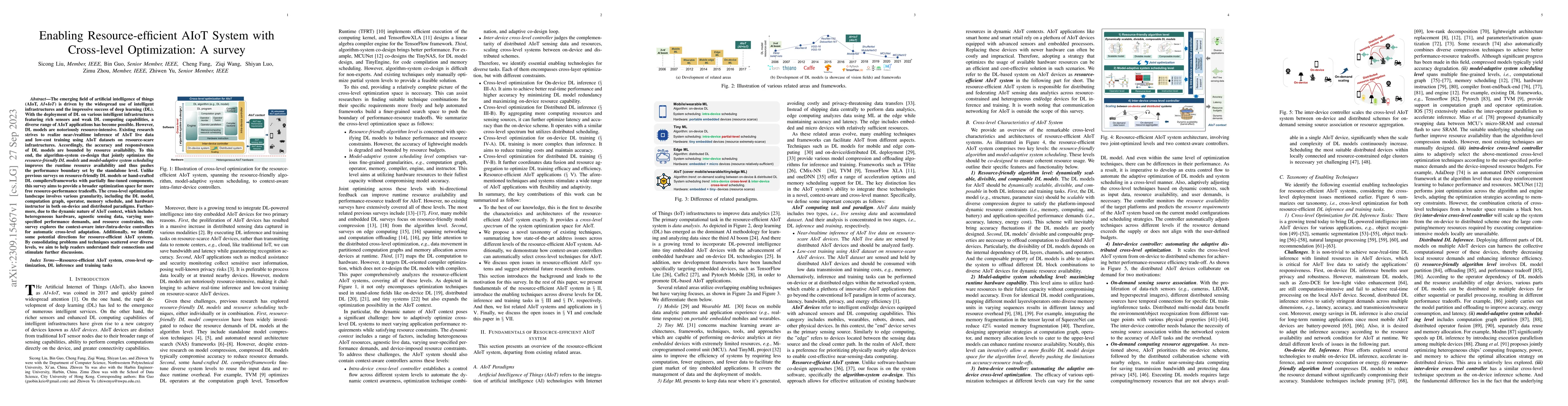 Thumbnail for Enabling Resource-efficient AIoT System with Cross-level Optimization: A
  survey