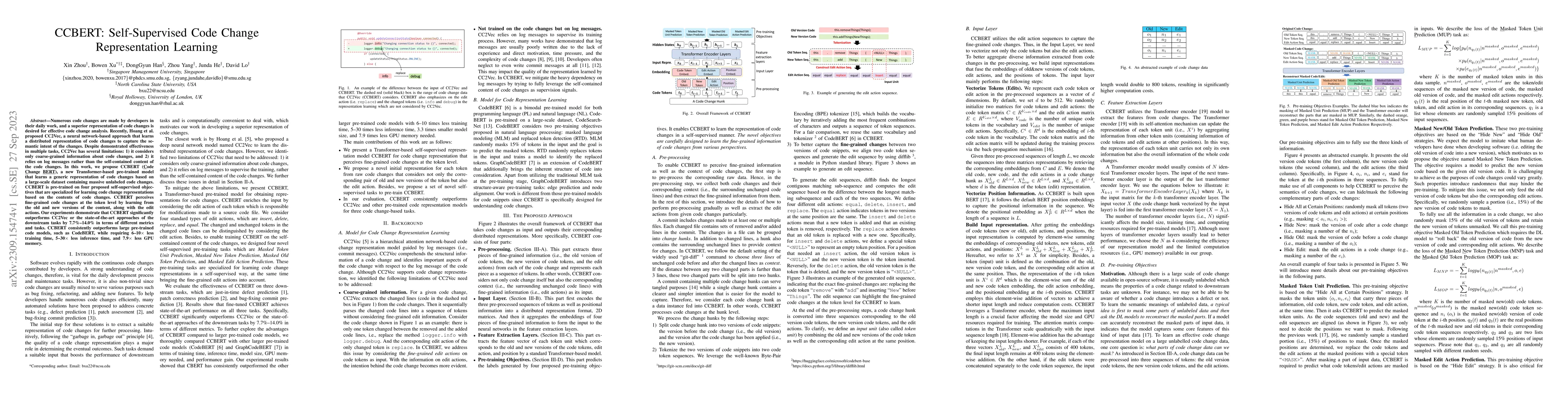 Thumbnail for CCBERT: Self-Supervised Code Change Representation Learning