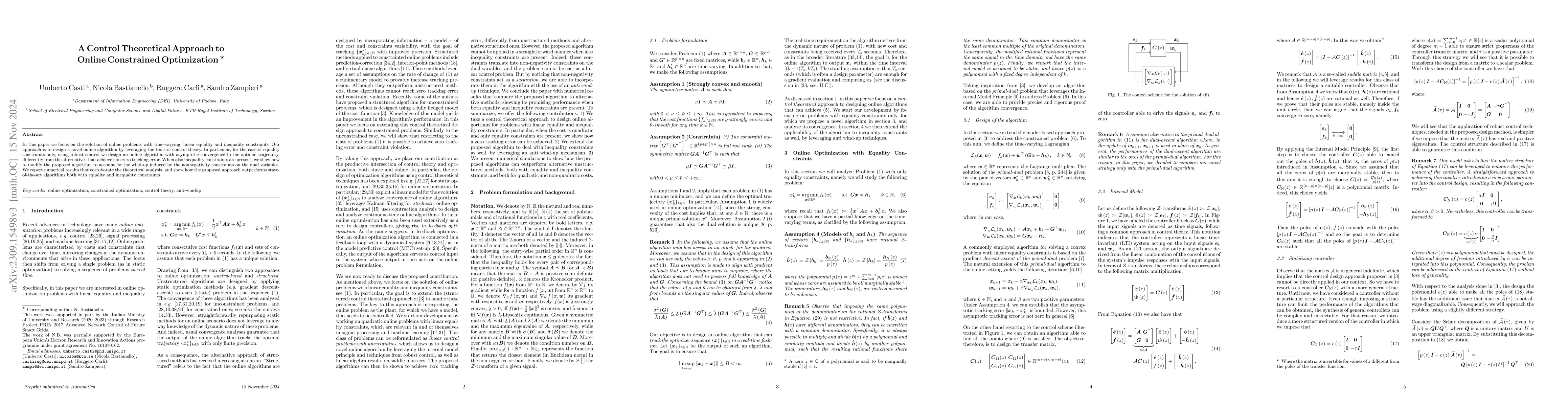 Thumbnail for A Control Theoretical Approach to Online Constrained Optimization
