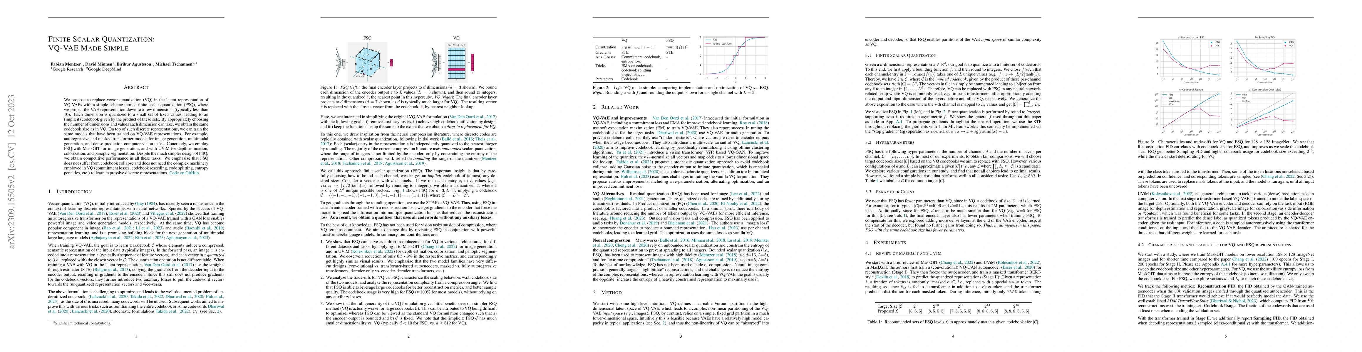 Thumbnail for Finite Scalar Quantization: VQ-VAE Made Simple