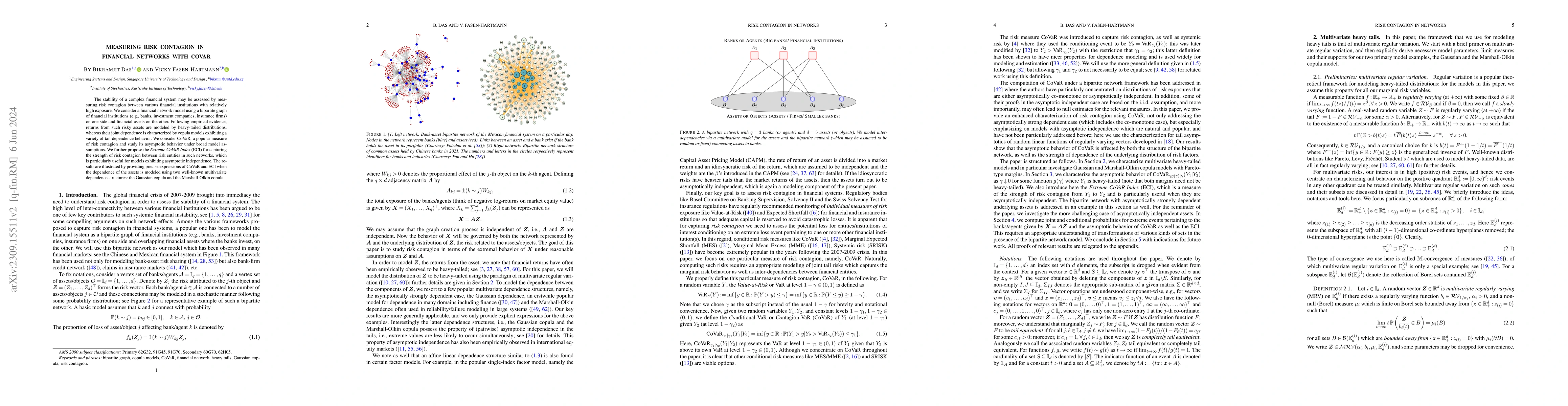 Thumbnail for Measuring risk contagion in financial networks with CoVaR
