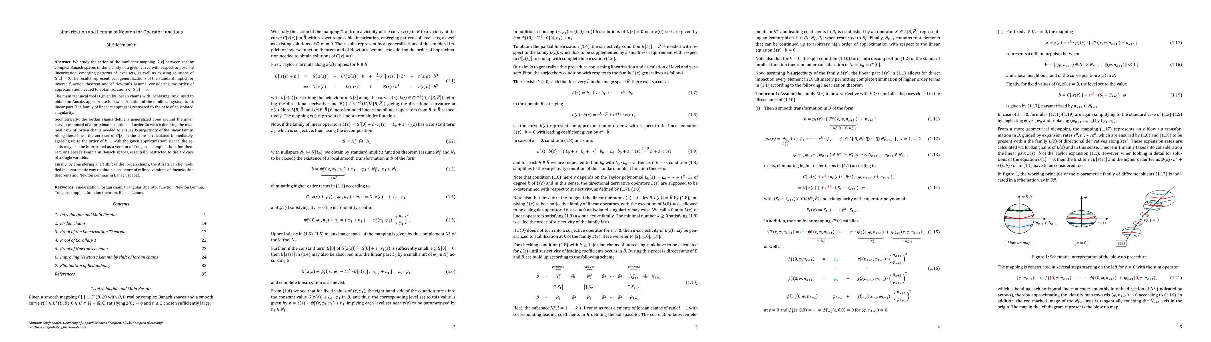 Thumbnail for Linearization and Lemma of Newton for Operator functions