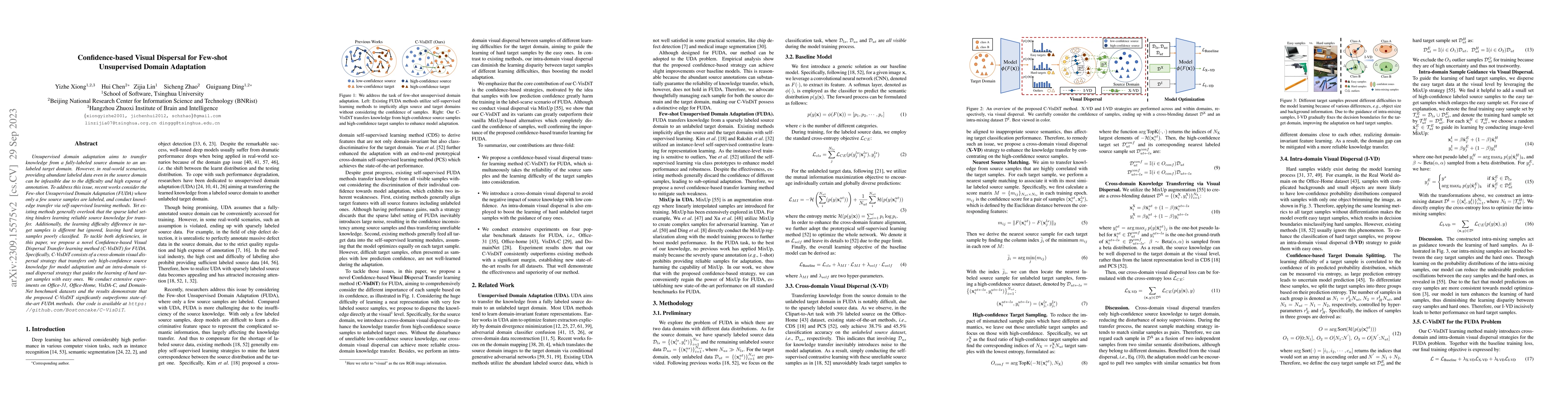 Thumbnail for Confidence-based Visual Dispersal for Few-shot Unsupervised Domain
  Adaptation