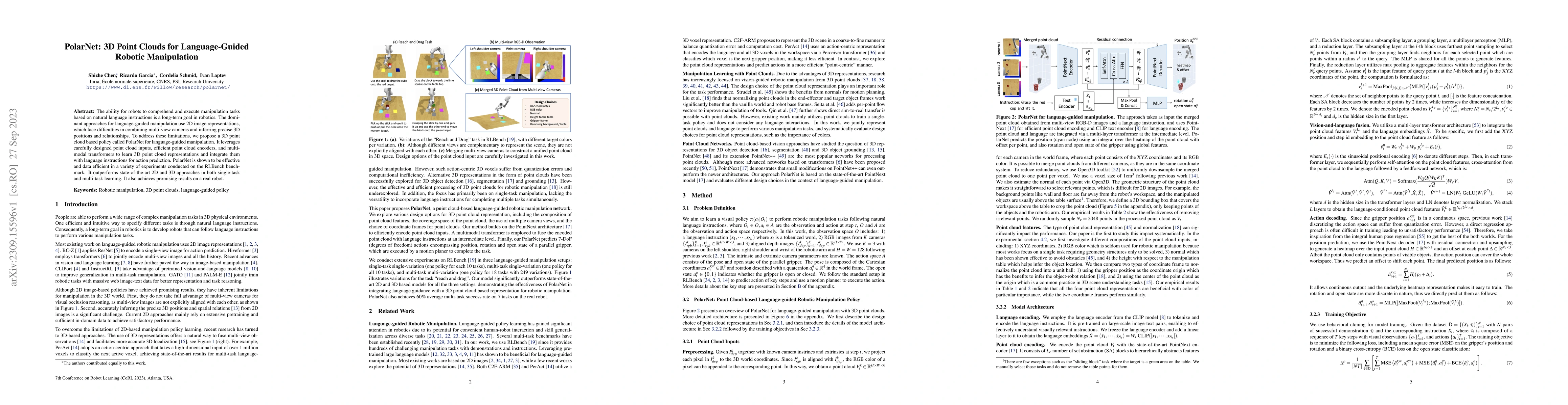Thumbnail for PolarNet: 3D Point Clouds for Language-Guided Robotic Manipulation