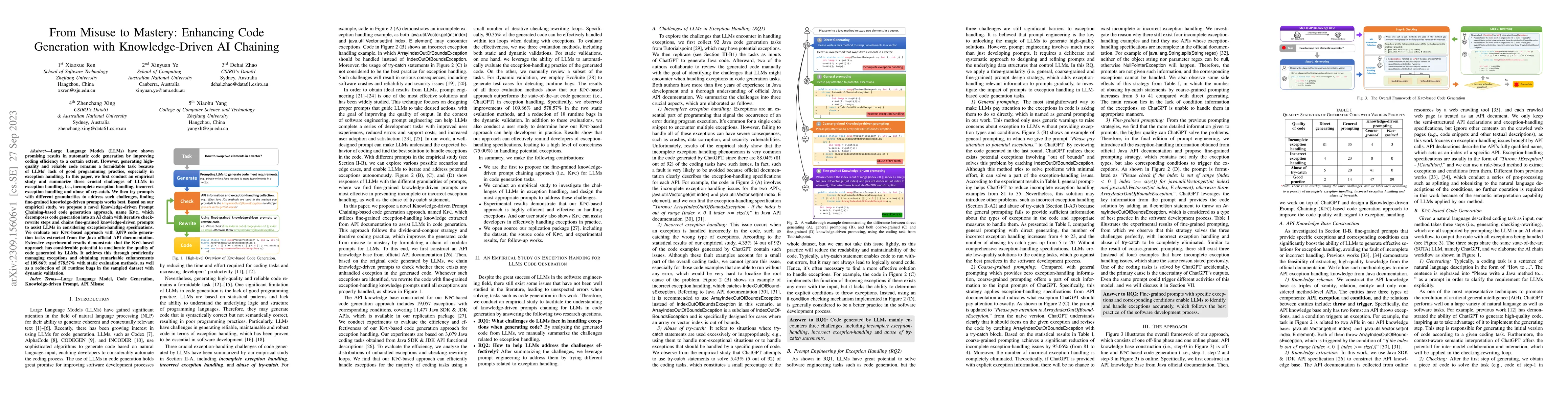 Thumbnail for From Misuse to Mastery: Enhancing Code Generation with Knowledge-Driven
  AI Chaining
