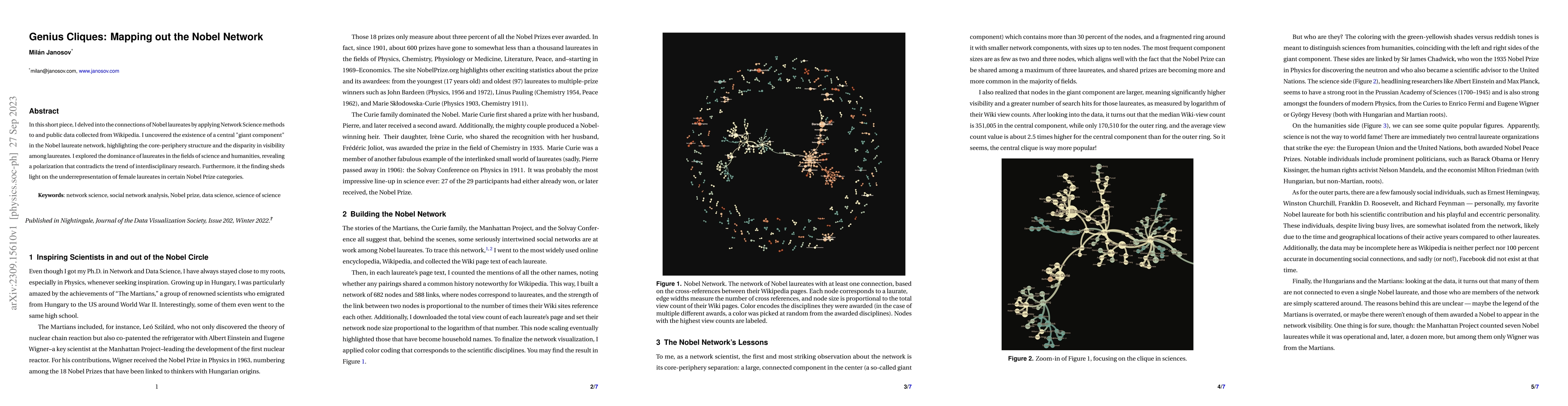 Thumbnail for Genius Cliques: Mapping out the Nobel Network