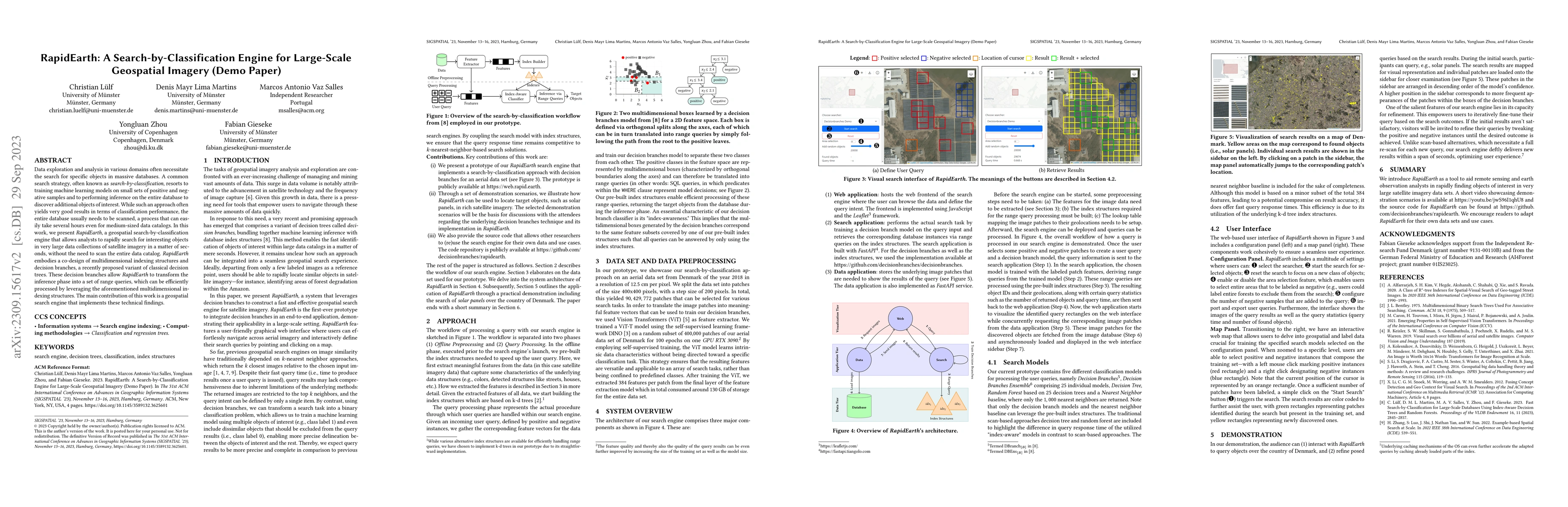 Thumbnail for RapidEarth: A Search-by-Classification Engine for Large-Scale Geospatial
  Imagery