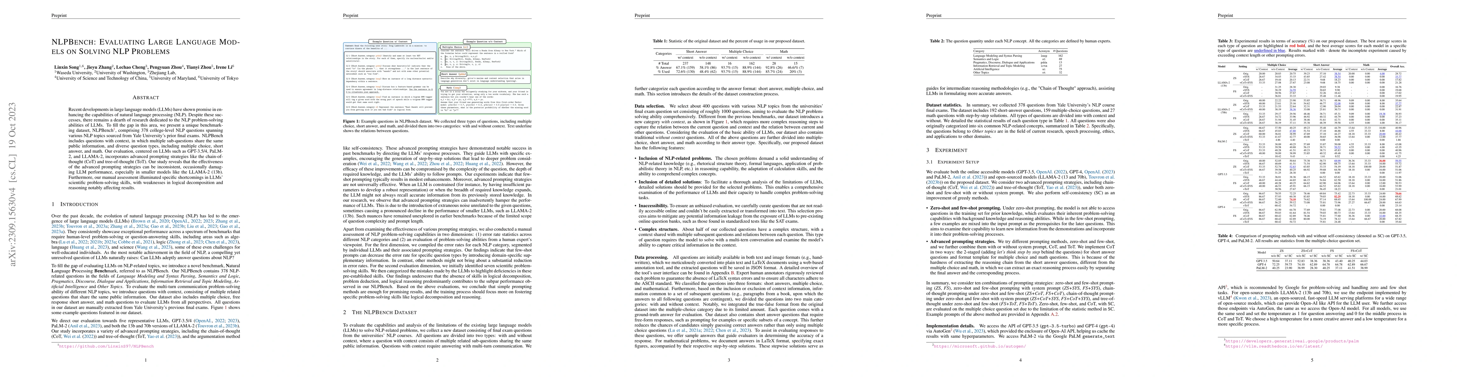 Thumbnail for NLPBench: Evaluating Large Language Models on Solving NLP Problems