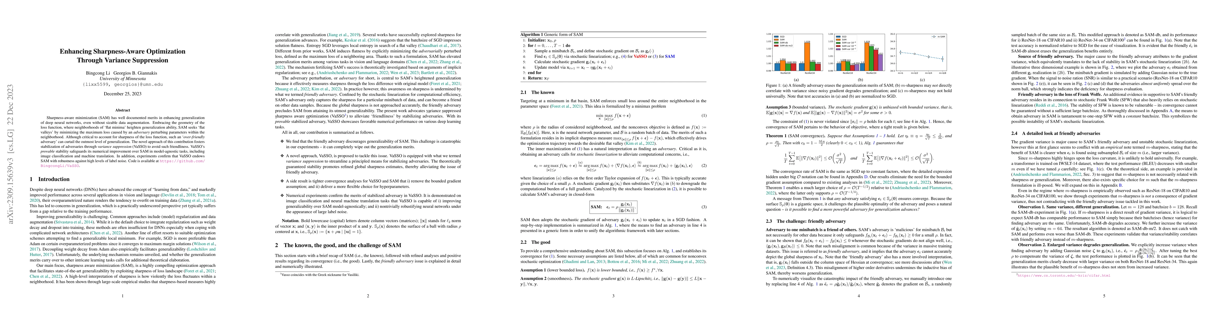 Thumbnail for Enhancing Sharpness-Aware Optimization Through Variance Suppression