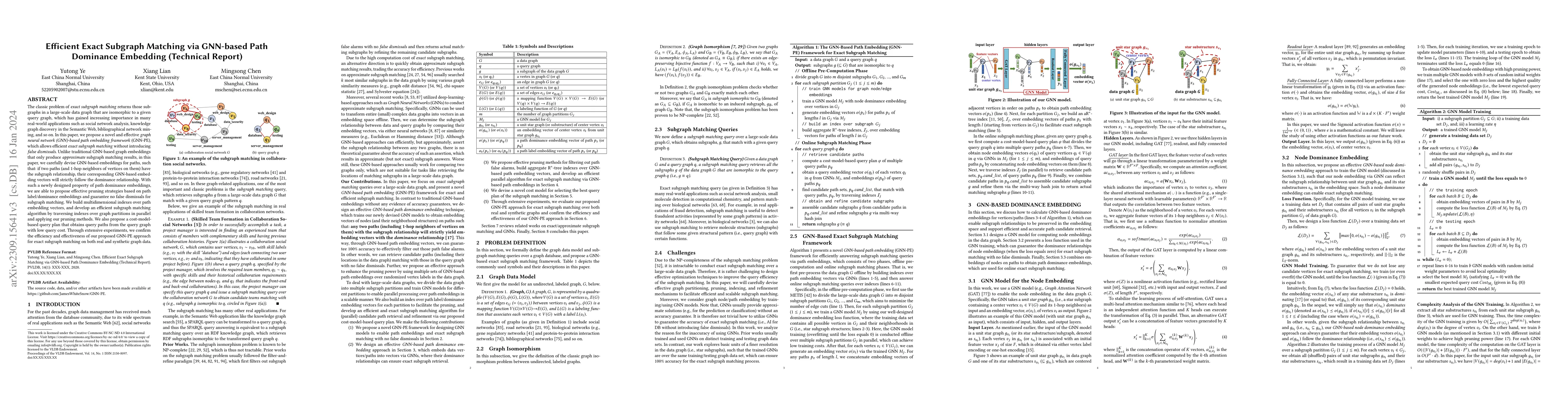 Thumbnail for Efficient Exact Subgraph Matching via GNN-based Path Dominance Embedding
  (Technical Report)