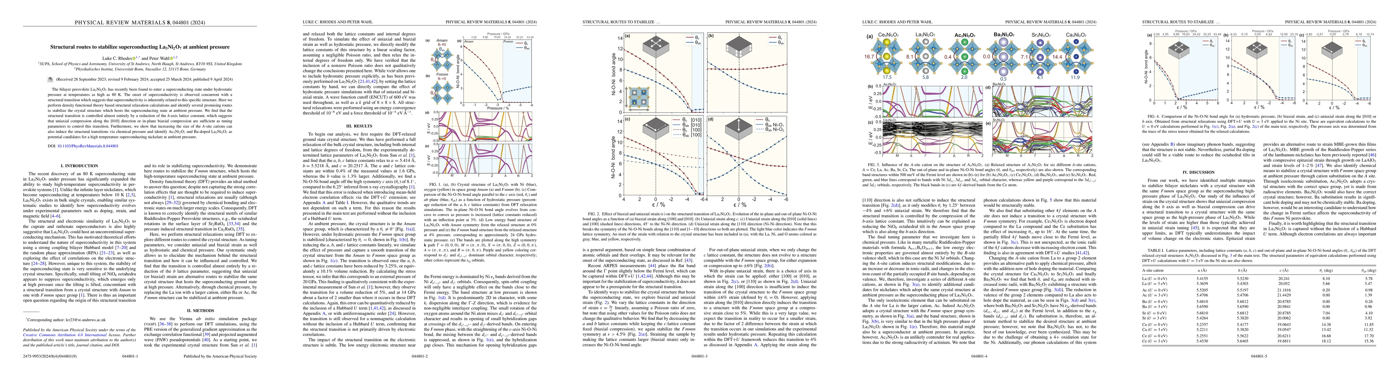 Thumbnail for Structural routes to stabilise superconducting La$_3$Ni$_2$O$_7$ at
  ambient pressure