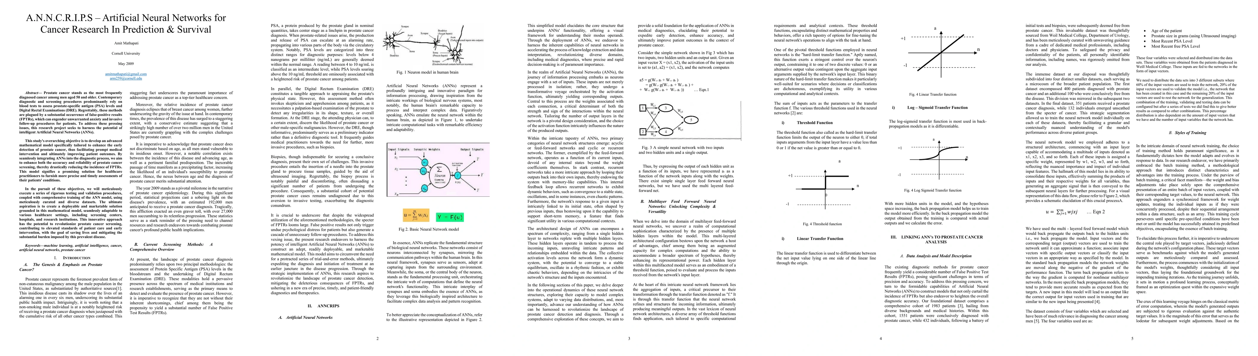 Thumbnail for ANNCRIPS: Artificial Neural Networks for Cancer Research In Prediction &
  Survival