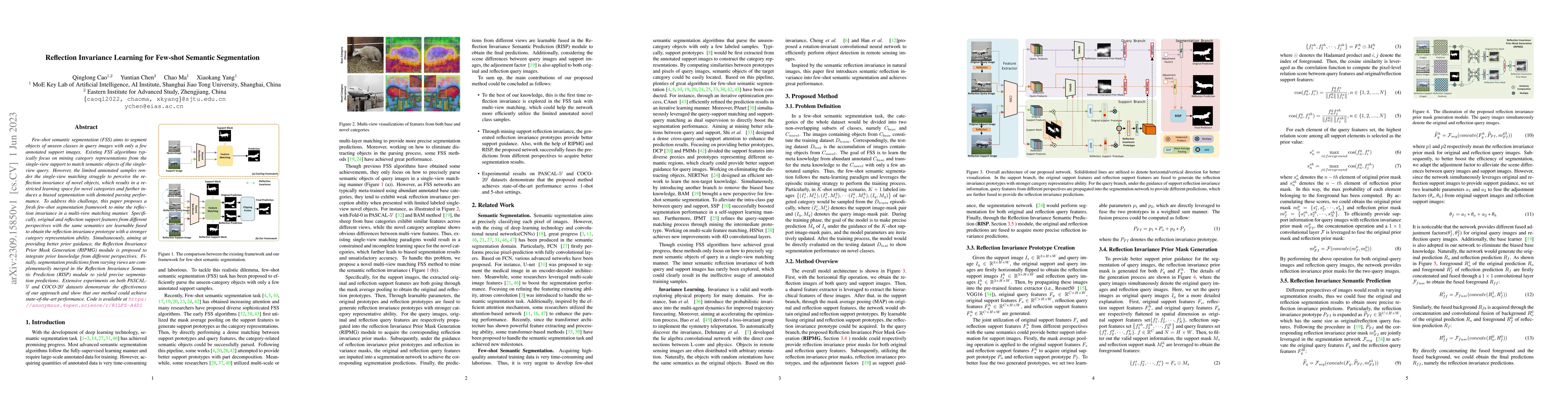 Thumbnail for Reflection Invariance Learning for Few-shot Semantic Segmentation