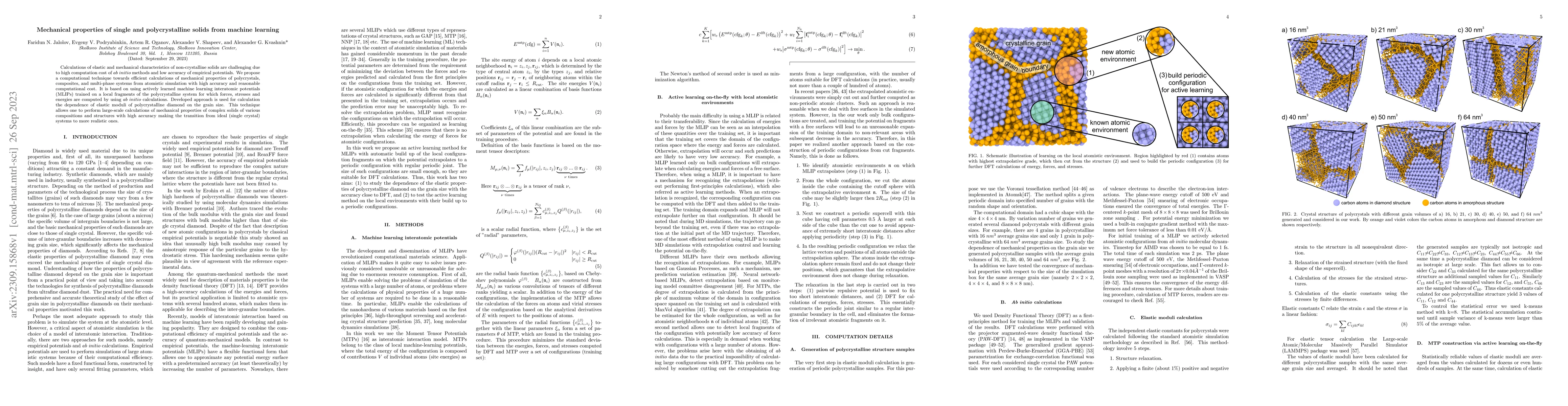 Thumbnail for Mechanical properties of single and polycrystalline solids from machine
  learning
