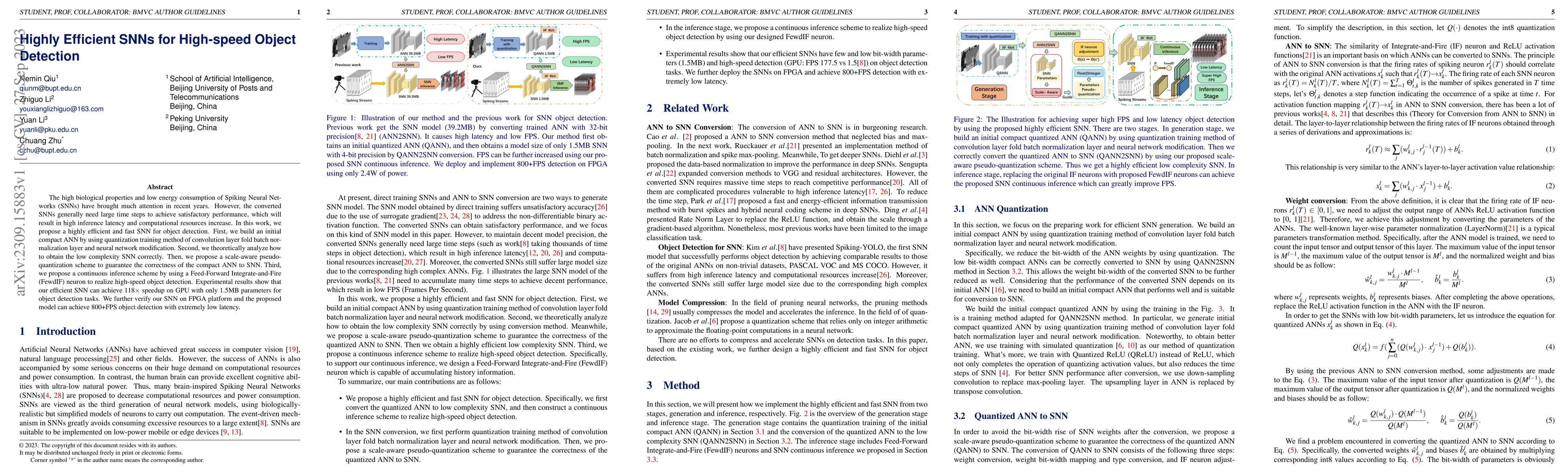 Thumbnail for Highly Efficient SNNs for High-speed Object Detection