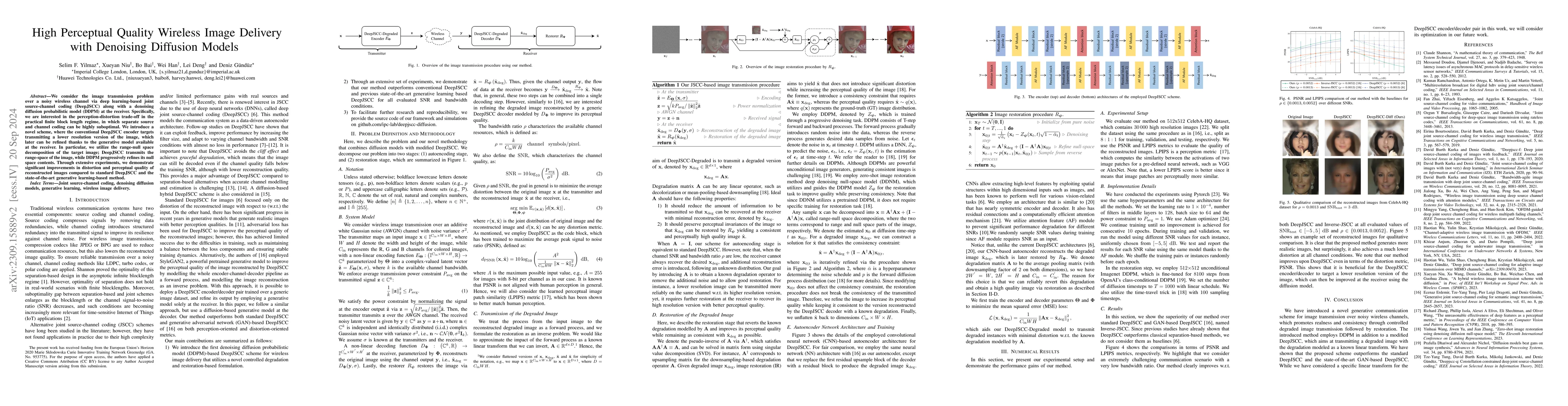 Thumbnail for High Perceptual Quality Wireless Image Delivery with Denoising Diffusion
  Models