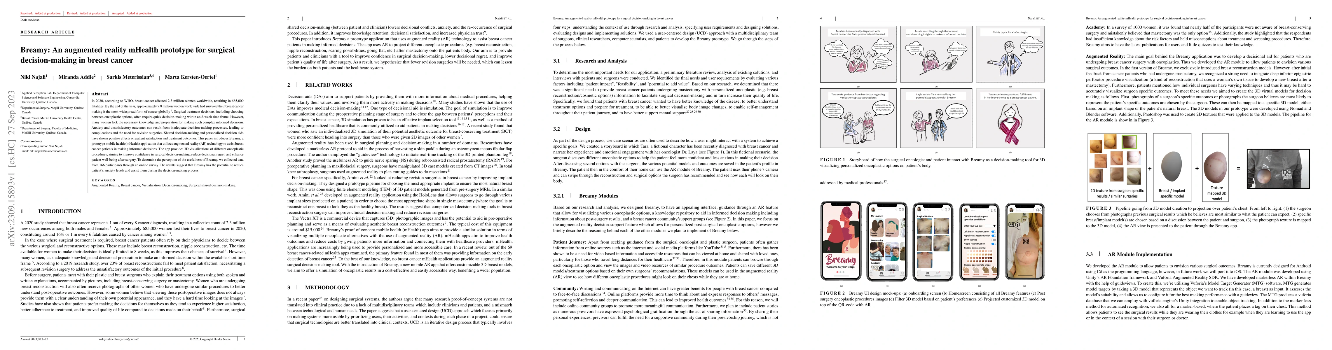 Thumbnail for Breamy: An augmented reality mHealth prototype for surgical
  decision-making in breast cancer