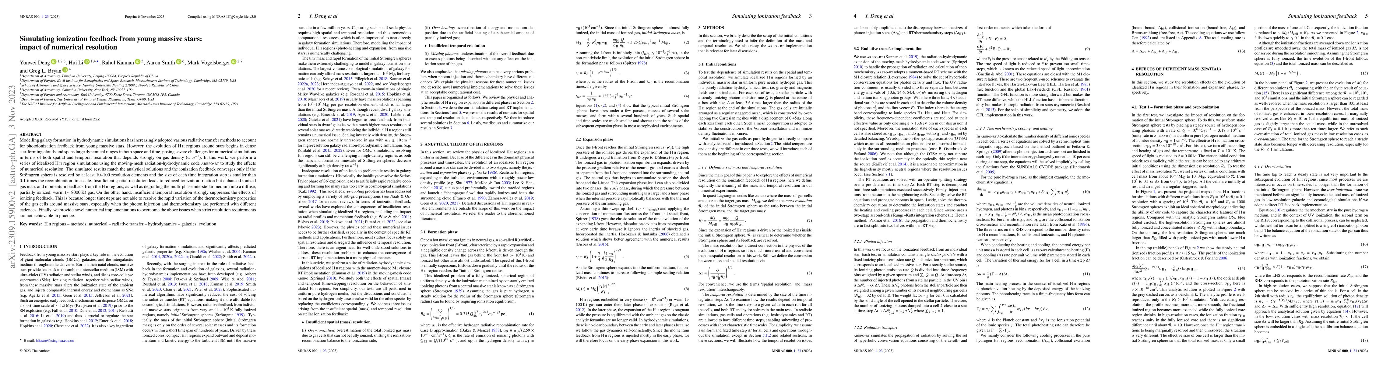 Thumbnail for Simulating ionization feedback from young massive stars: impact of
  numerical resolution