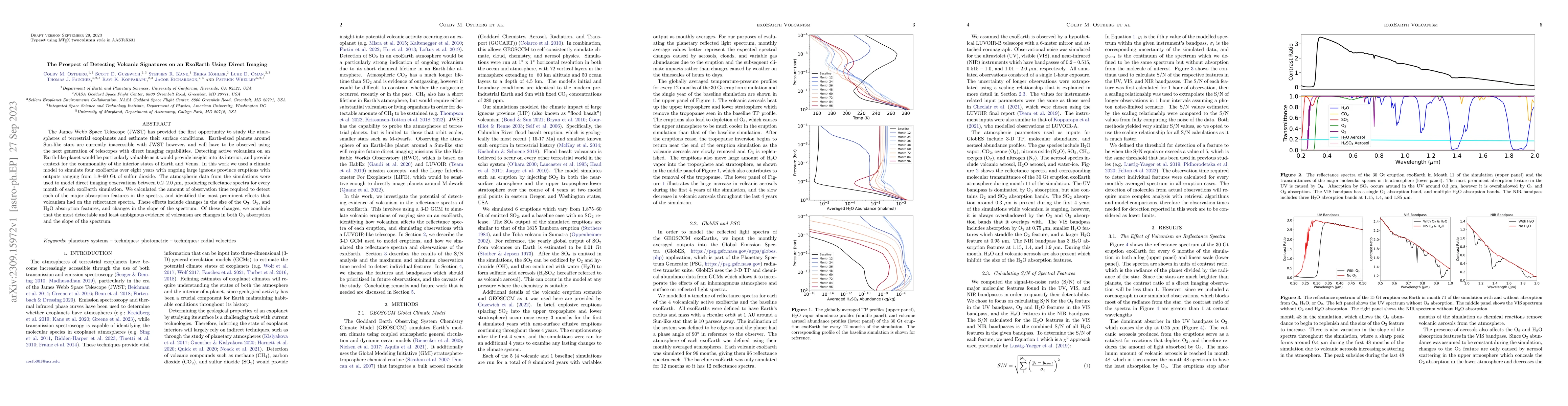 Thumbnail for The Prospect of Detecting Volcanic Signatures on an ExoEarth Using
  Direct Imaging