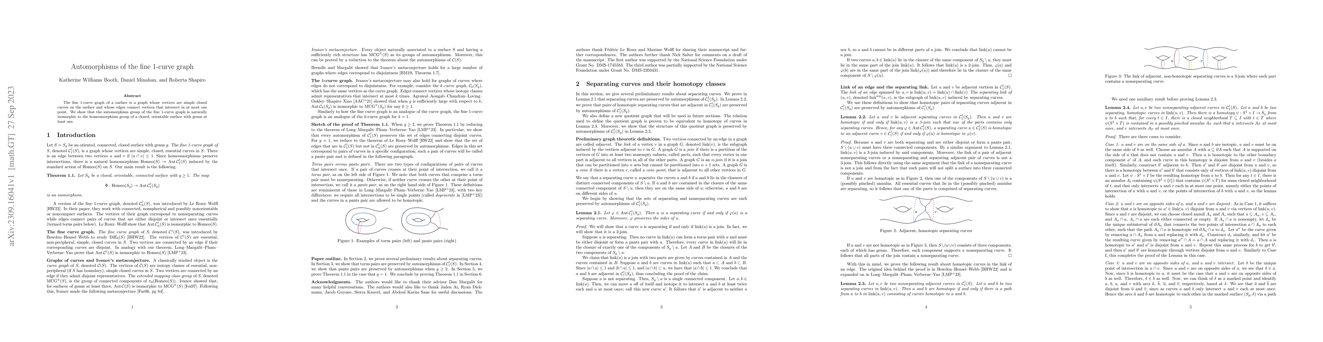 Thumbnail for Automorphisms of the fine 1-curve graph