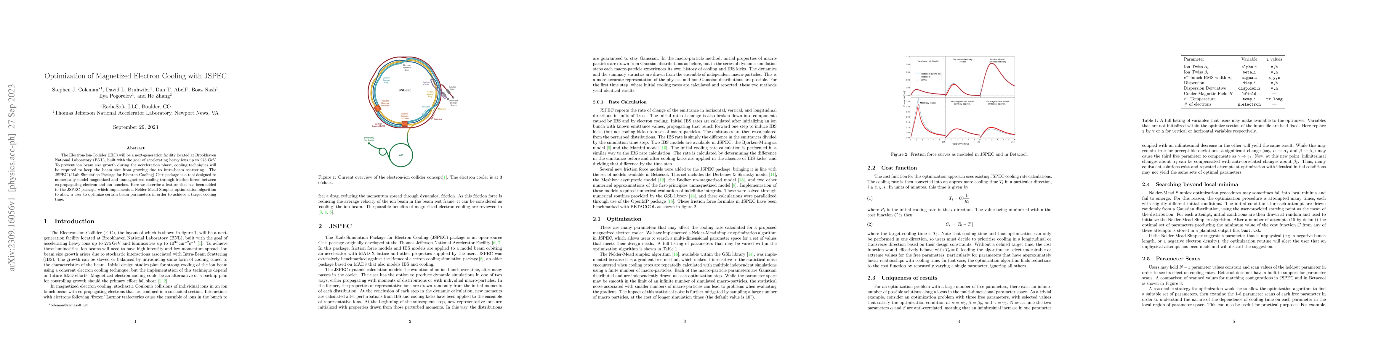Thumbnail for Optimization of Magnetized Electron Cooling with JSPEC