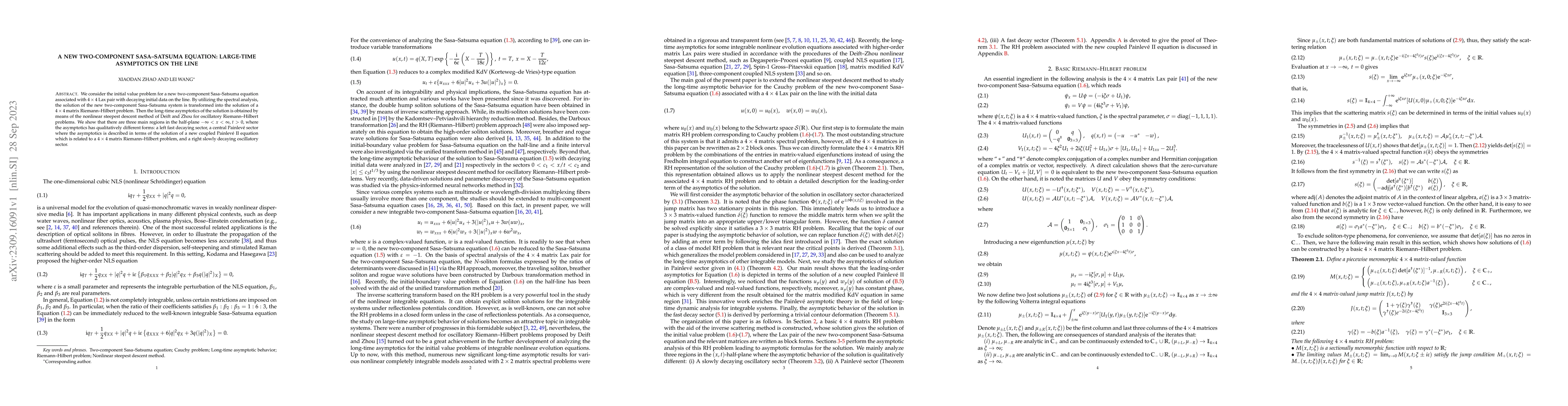Thumbnail for A new two-component sasa-satuma equation: large-time asymaptotics on the
  line