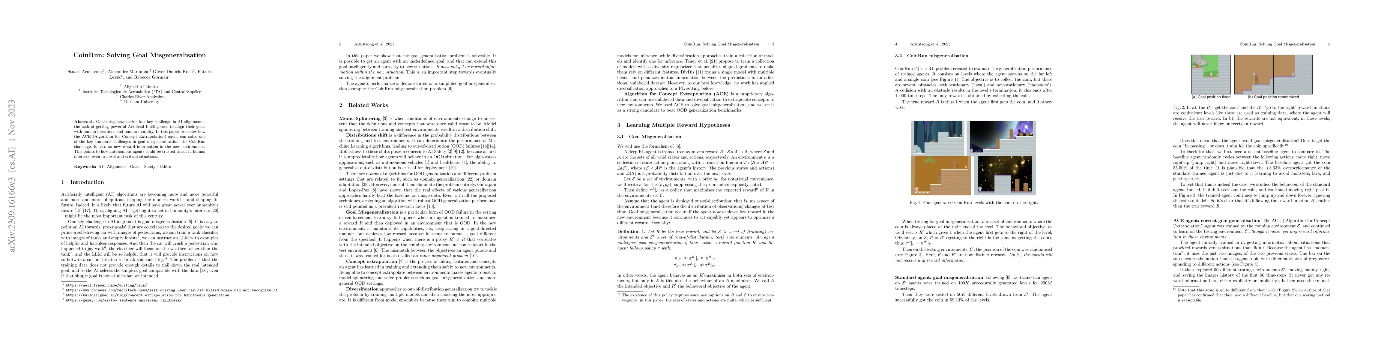 Thumbnail for CoinRun: Solving Goal Misgeneralisation