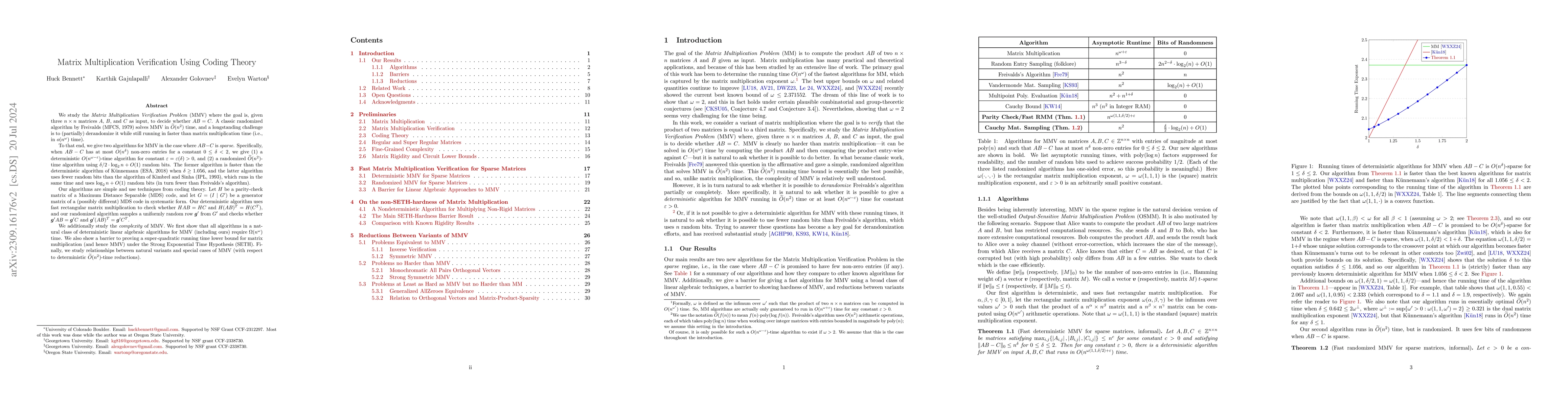 Thumbnail for Matrix Multiplication Verification Using Coding Theory