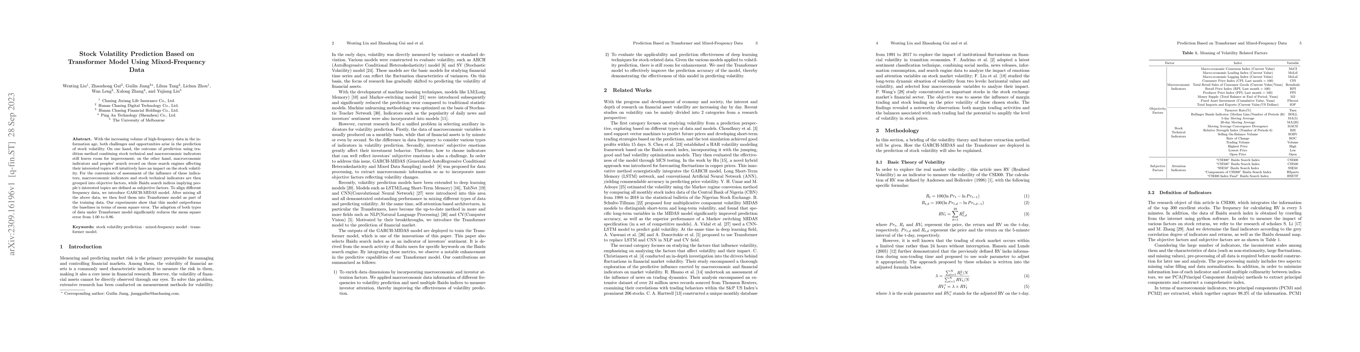 Thumbnail for Stock Volatility Prediction Based on Transformer Model Using
  Mixed-Frequency Data