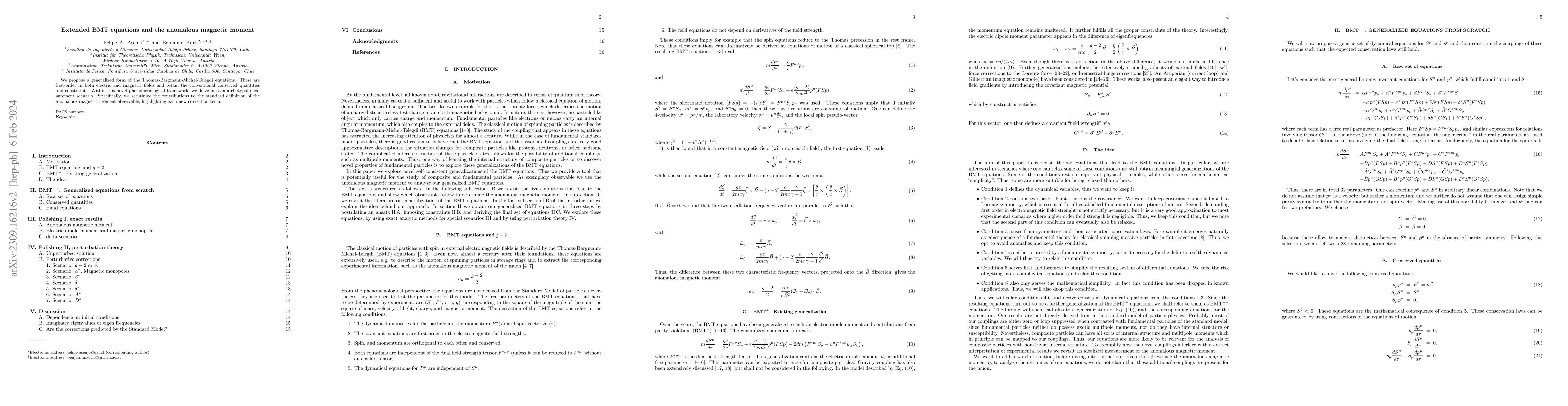 Thumbnail for Extended BMT equations and the anomalous magnetic moment