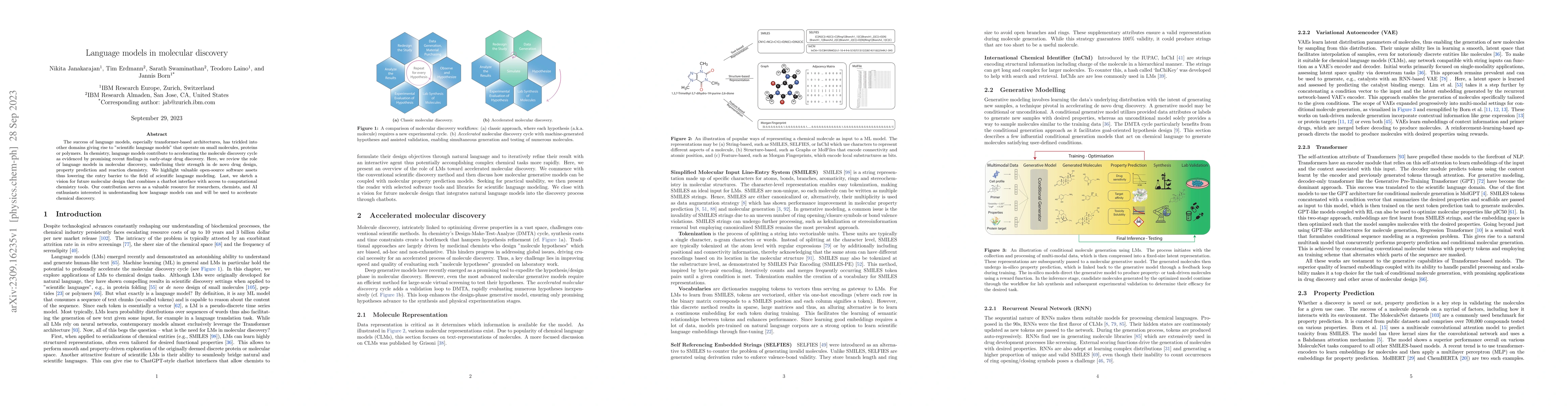 Thumbnail for Language models in molecular discovery