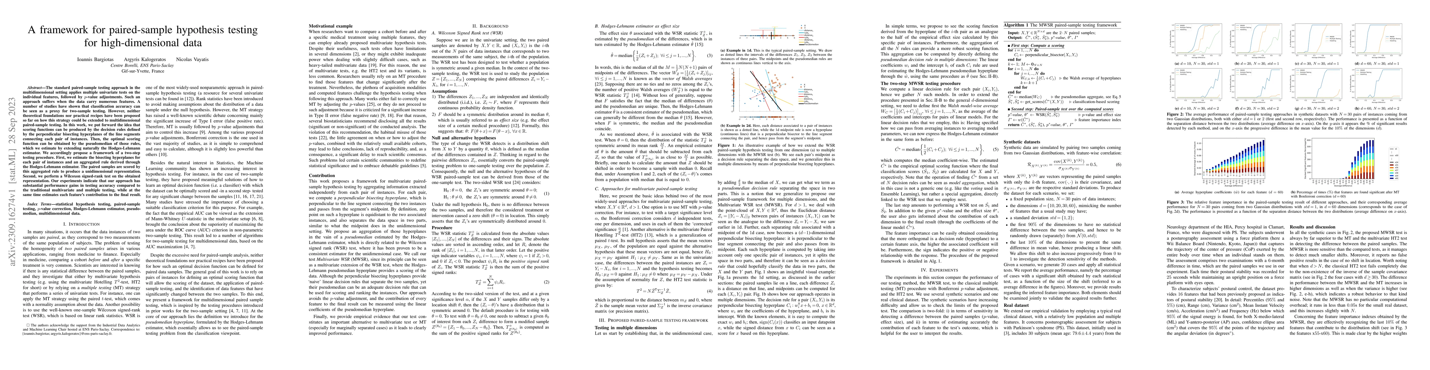 Thumbnail for A framework for paired-sample hypothesis testing for high-dimensional
  data