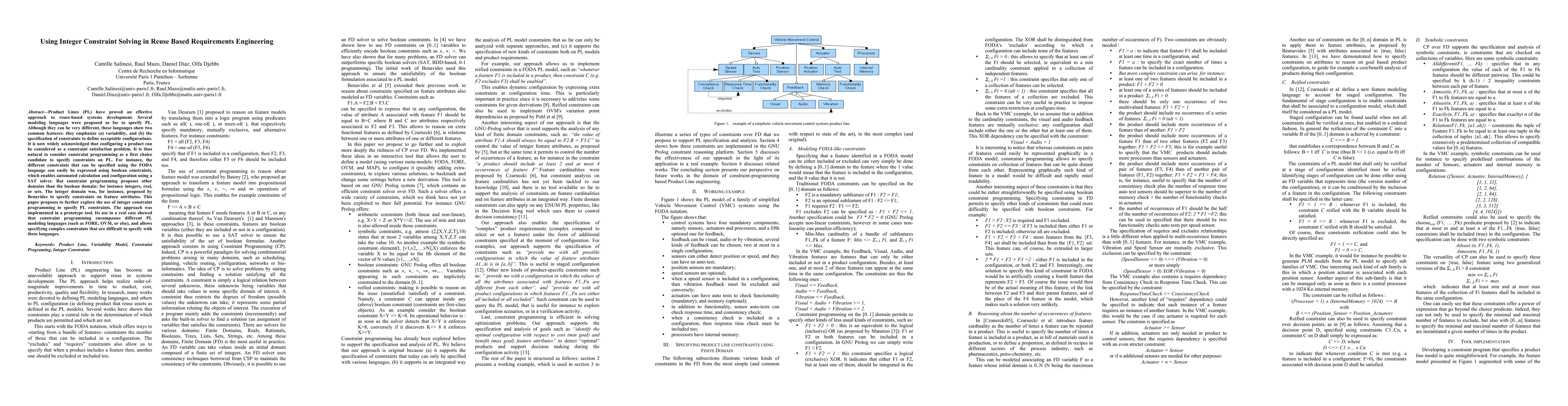 Thumbnail for Using Integer Constraint Solving in Reuse Based Requirements Engineering