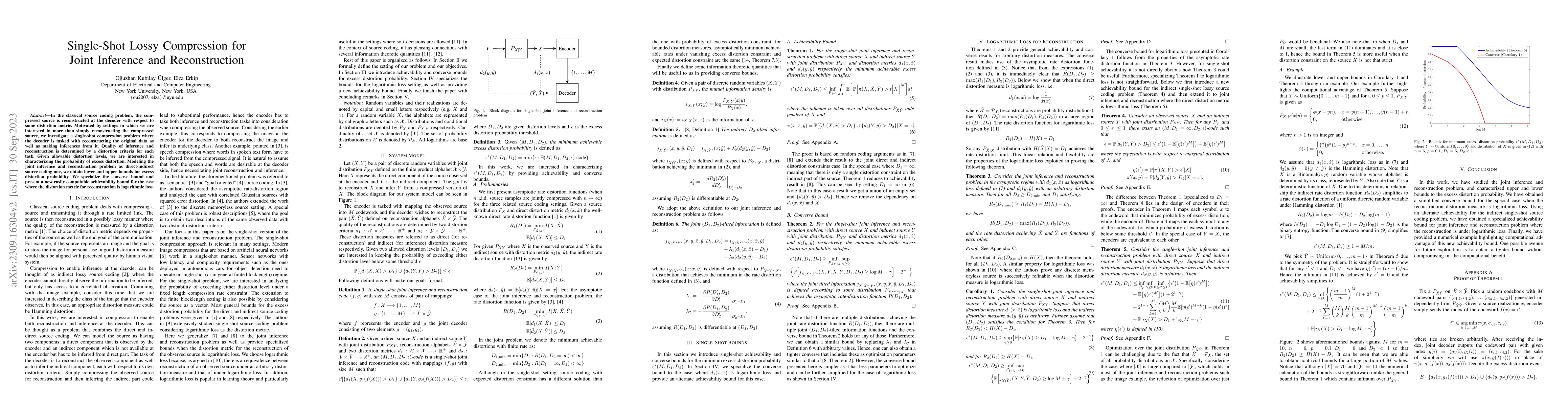 Thumbnail for Single-Shot Lossy Compression for Joint Inference and Reconstruction