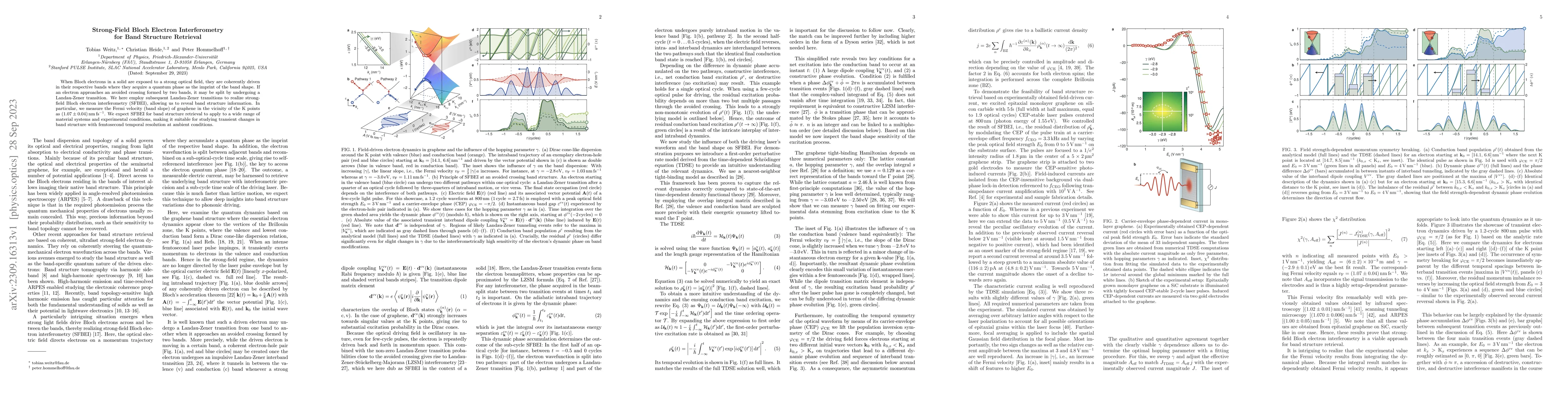 Thumbnail for Strong-Field Bloch Electron Interferometry for Band Structure Retrieval