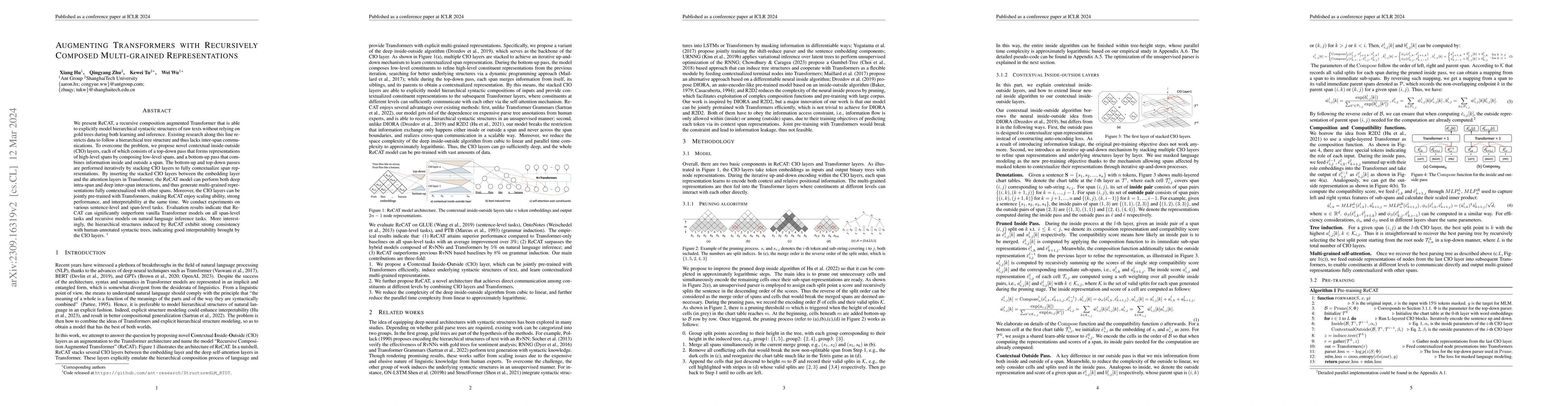 Thumbnail for Augmenting Transformers with Recursively Composed Multi-grained
  Representations