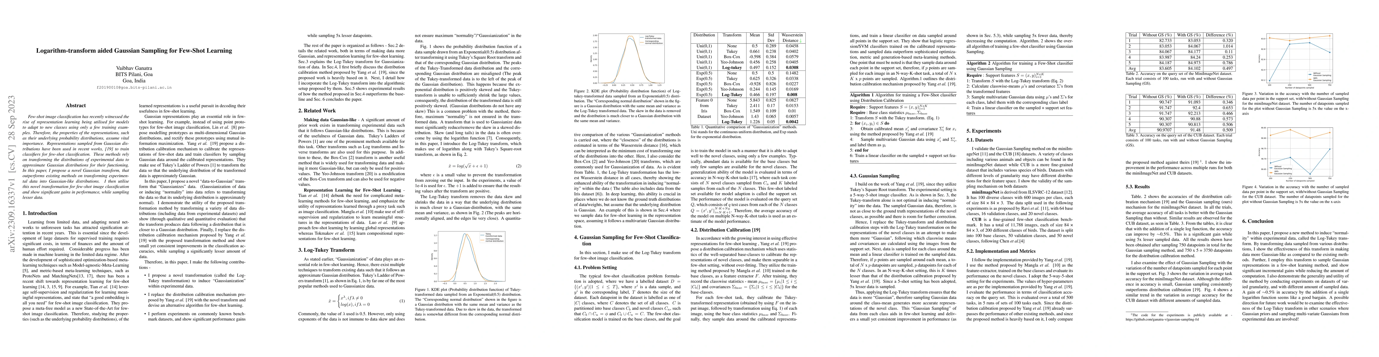 Thumbnail for Logarithm-transform aided Gaussian Sampling for Few-Shot Learning