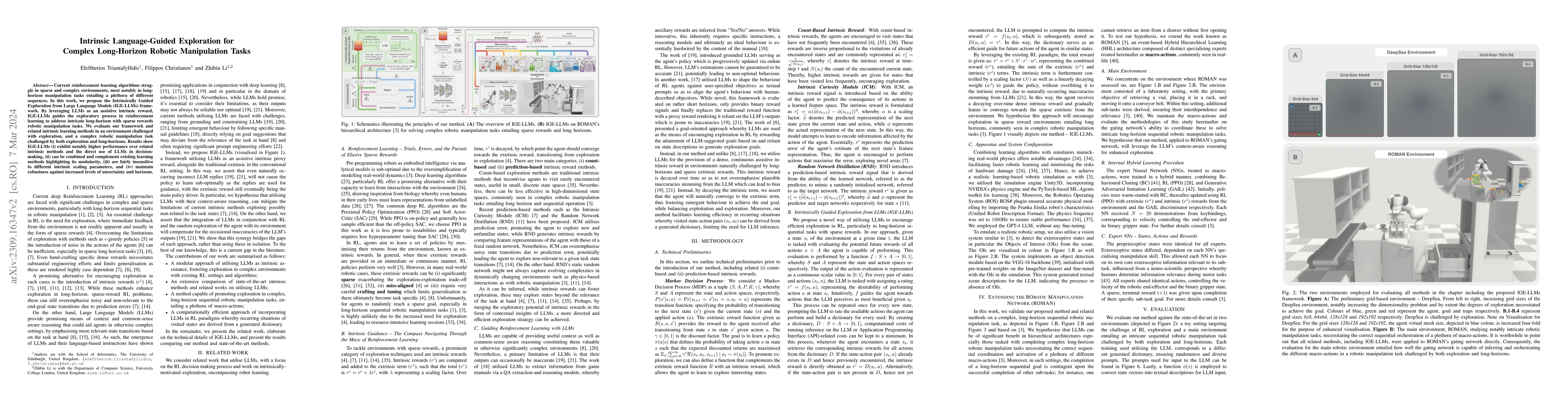 Thumbnail for Intrinsic Language-Guided Exploration for Complex Long-Horizon Robotic
  Manipulation Tasks