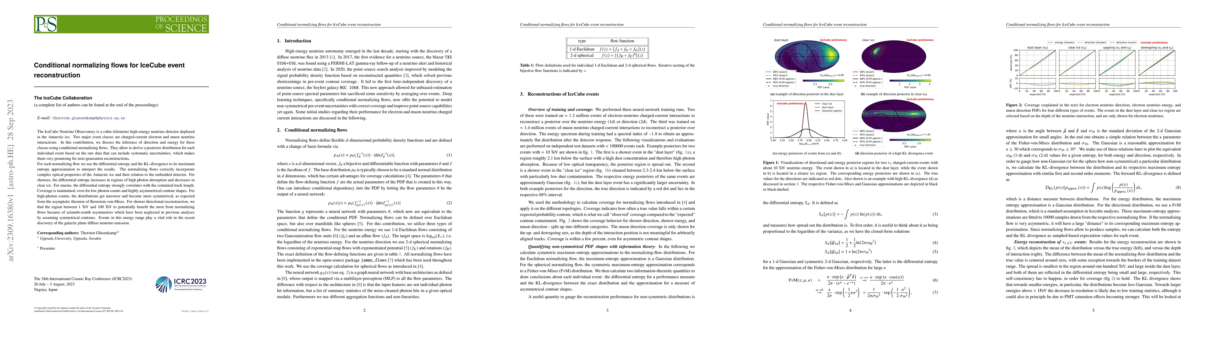 Thumbnail for Conditional normalizing flows for IceCube event reconstruction