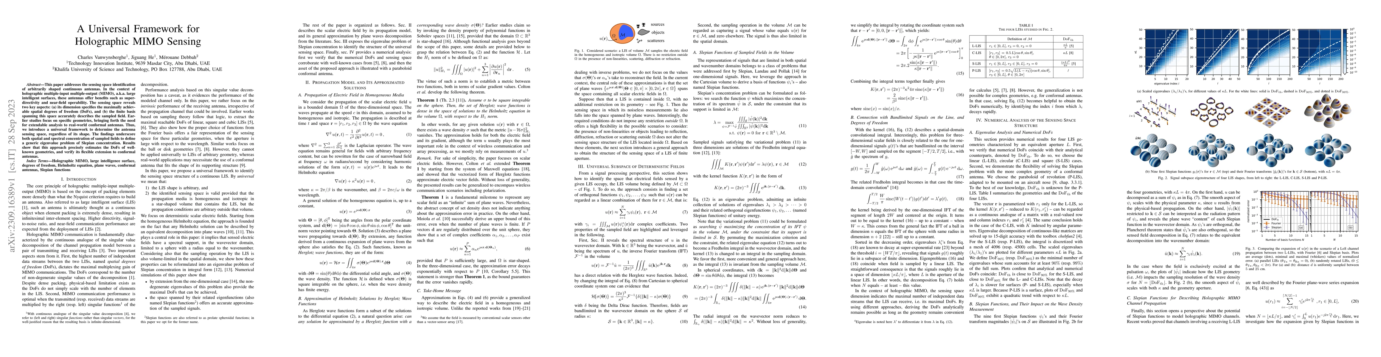 Thumbnail for A Universal Framework for Holographic MIMO Sensing
