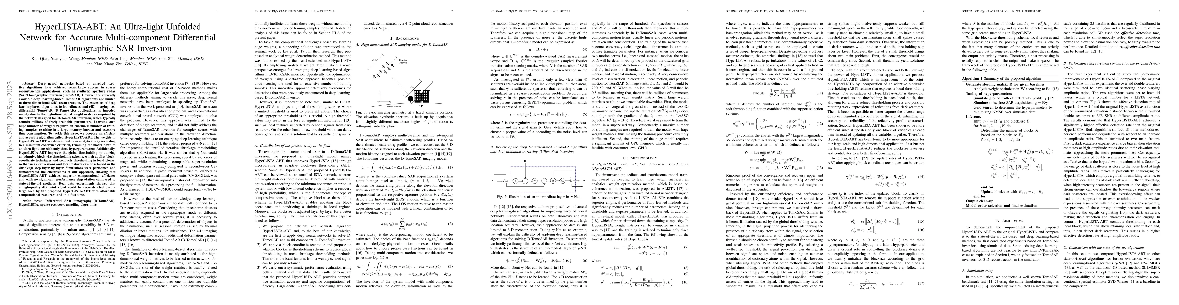 Thumbnail for HyperLISTA-ABT: An Ultra-light Unfolded Network for Accurate
  Multi-component Differential Tomographic SAR Inversion