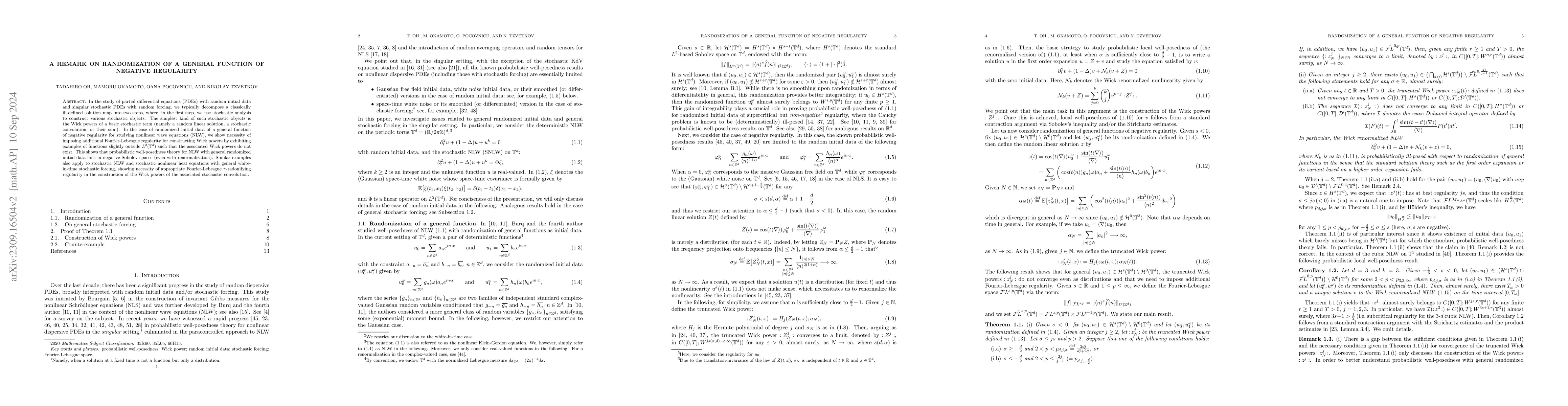Thumbnail for A remark on randomization of a general function of negative regularity