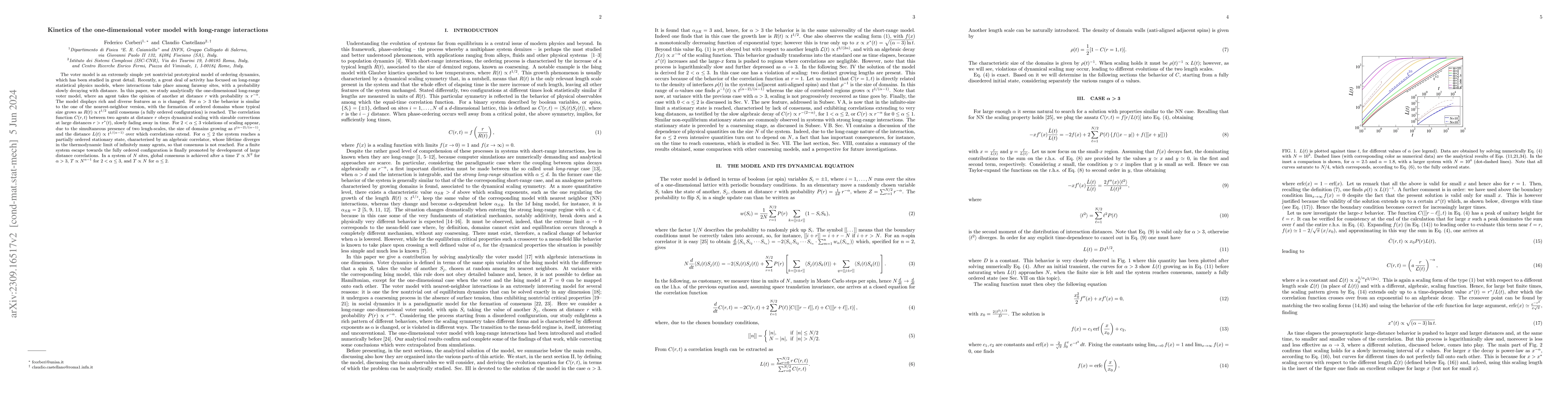 Thumbnail for Kinetics of the one-dimensional voter model with long-range interactions