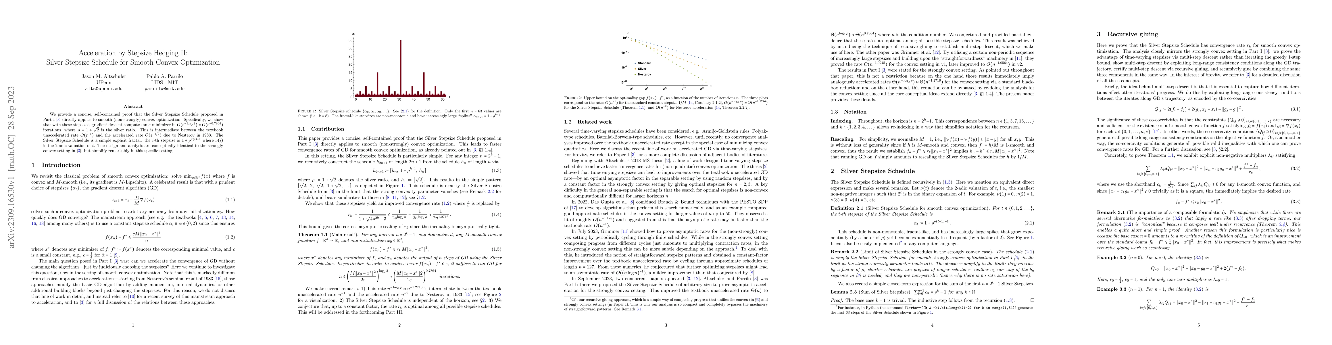 Thumbnail for Acceleration by Stepsize Hedging II: Silver Stepsize Schedule for Smooth
  Convex Optimization
