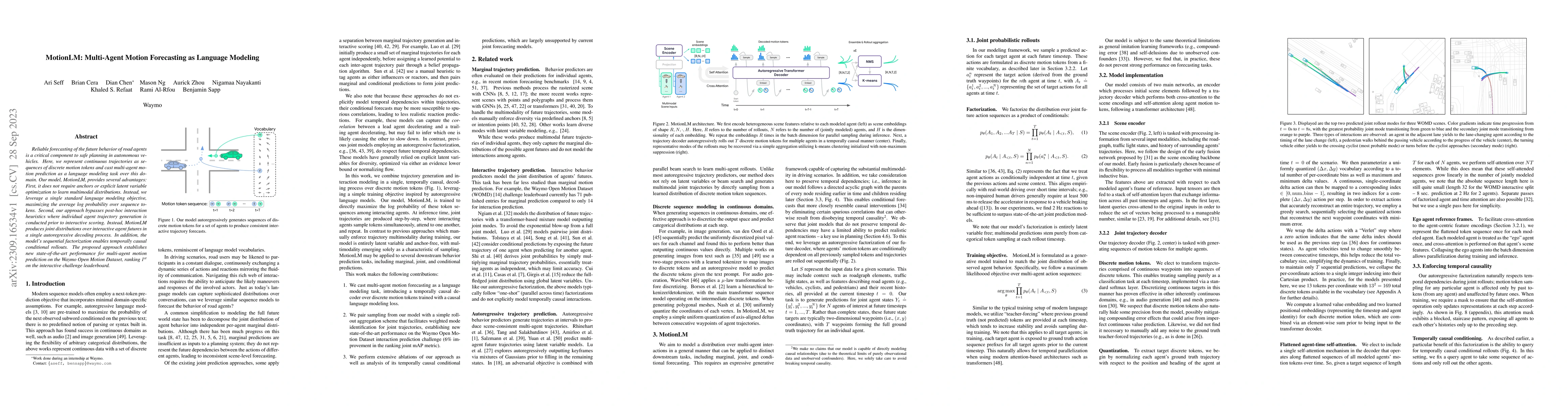 Thumbnail for MotionLM: Multi-Agent Motion Forecasting as Language Modeling