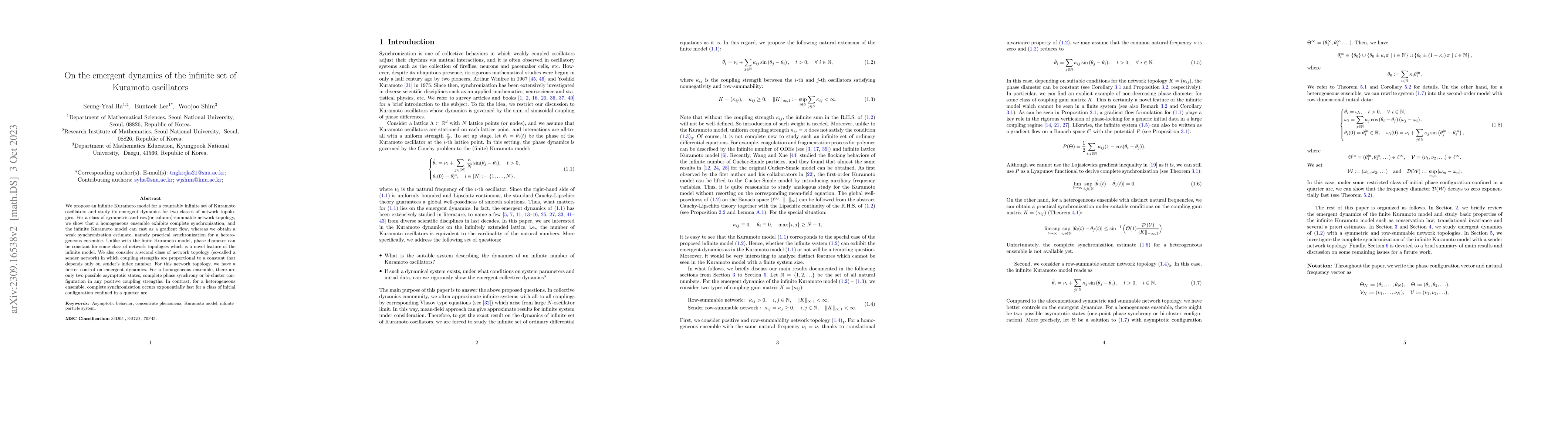 Thumbnail for On the emergent dynamics of the infinite set of Kuramoto oscillators